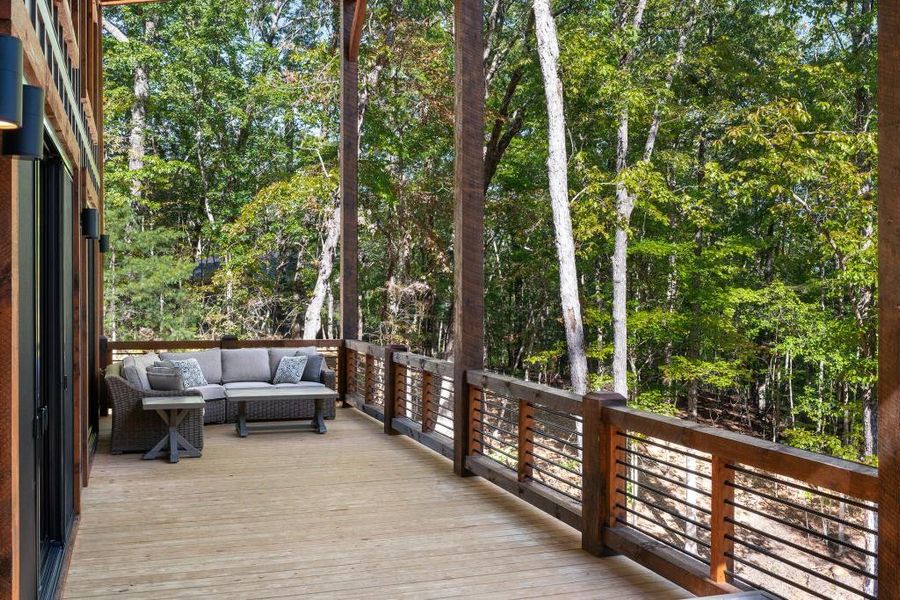 Exterior details and patio area of a home in , Blue Ridge (Image 24).