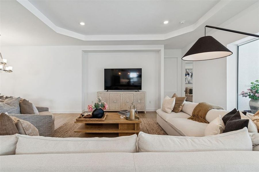 Furnished interior view inside a new home in , Wesley Chapel (Image 46). Furnished interior view inside a new home in , Wesley Chapel (Image 46).