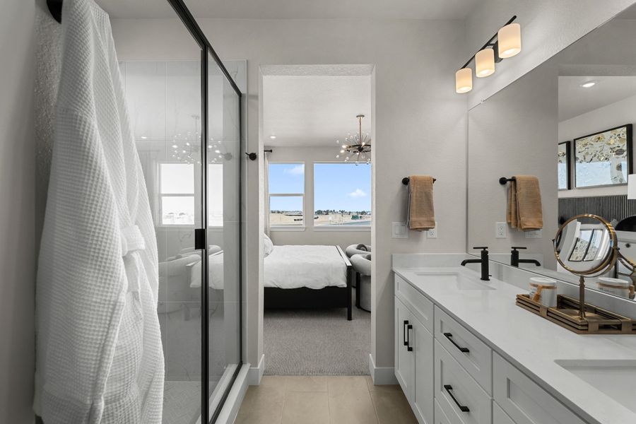 Furnished interior view inside a new home in Trumark Homes at Tanterra, Parker (Image 26).