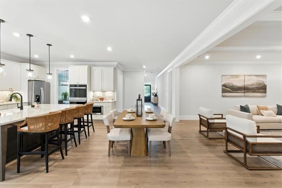 Furnished interior view inside a new home in Ford Landing, Acworth (Image 33).