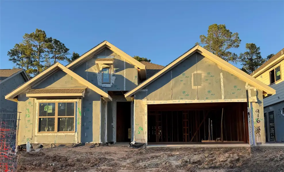 In-progress construction of a new home in Two Step Farm, Montgomery, TX (Image 10). In-progress construction of a new home in Two Step Farm, Montgomery, TX (Image 10).