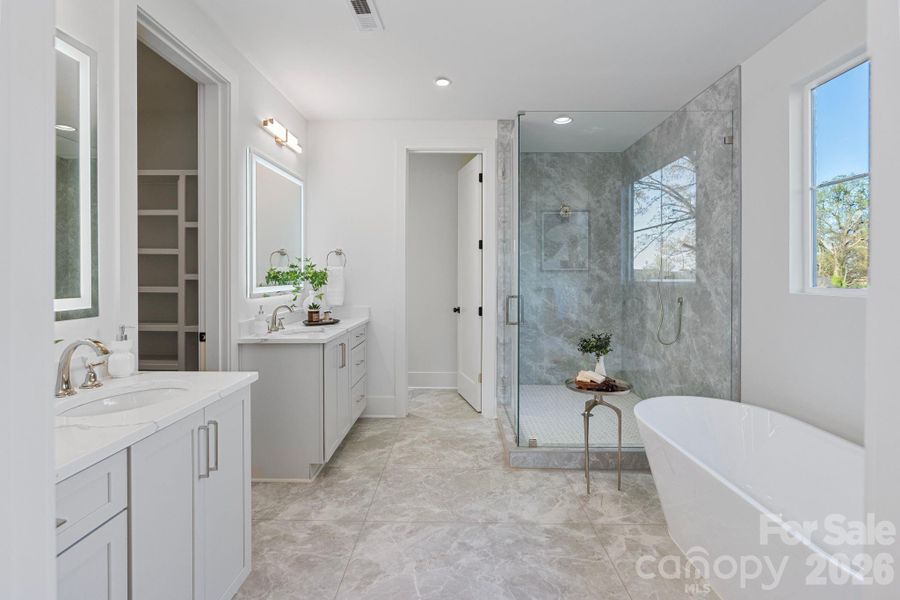 Furnished interior view inside a new home in , Charlotte (Image 38). Furnished interior view inside a new home in , Charlotte (Image 38).