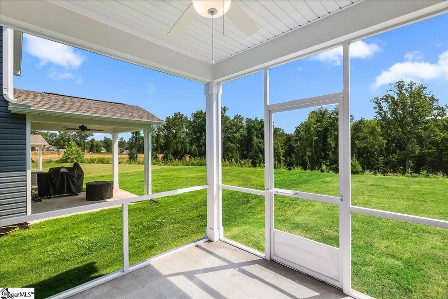 Exterior details and patio area of a home in Hazelwood, Boiling Springs (Image 3).