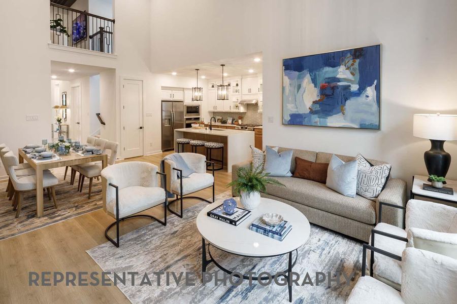 Furnished interior view inside a new home in Easton Park, Austin (Image 28).