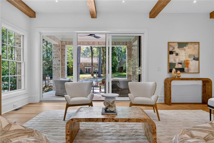 Furnished interior view inside a new home in , Atlanta (Image 10).