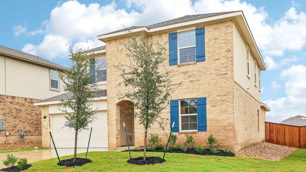 Exterior details and patio area of a home in Bar W Ranch, Leander (Image 3).