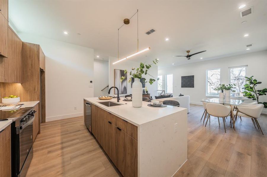 Furnished interior view inside a new home in , Dallas (Image 8). Furnished interior view inside a new home in , Dallas (Image 8).