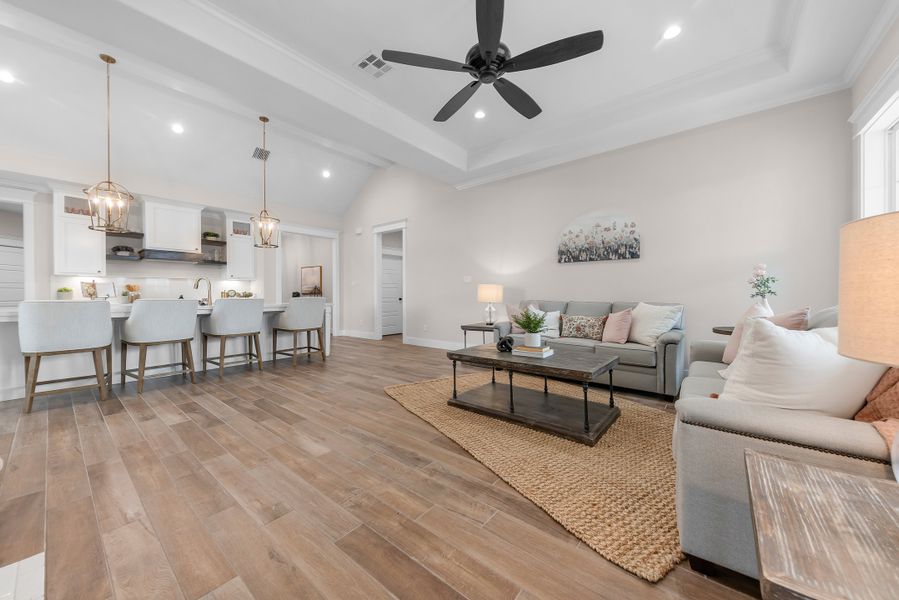 Representative furnished interior of a home built from the The Courtney by Reece Homes in Harvest Meadows, Bryan (Image 17). Representative furnished interior of a home built from the The Courtney by Reece Homes in Harvest Meadows, Bryan (Image 17).