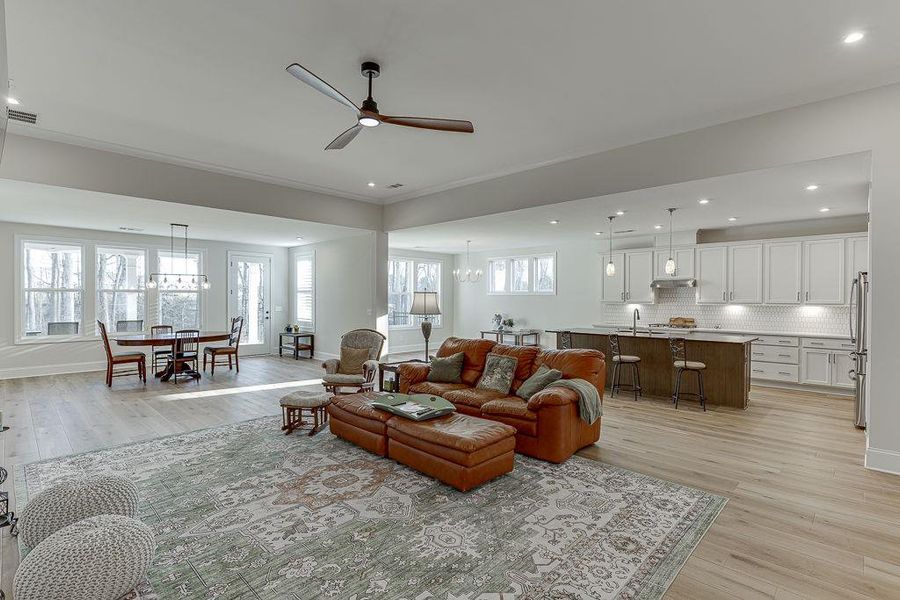 Furnished interior view inside a new home in , Hoschton (Image 6).
