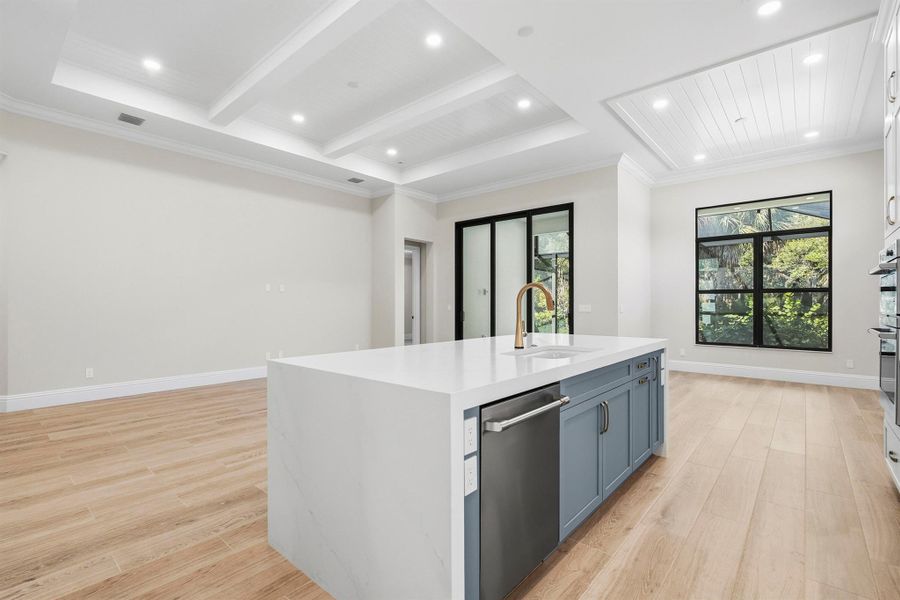 Furnished interior view inside a new home in Seaglass, Wabasso Beach (Image 17).
