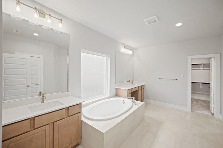 Furnished interior view inside a new home in Morton Creek Ranch, Katy (Image 7).