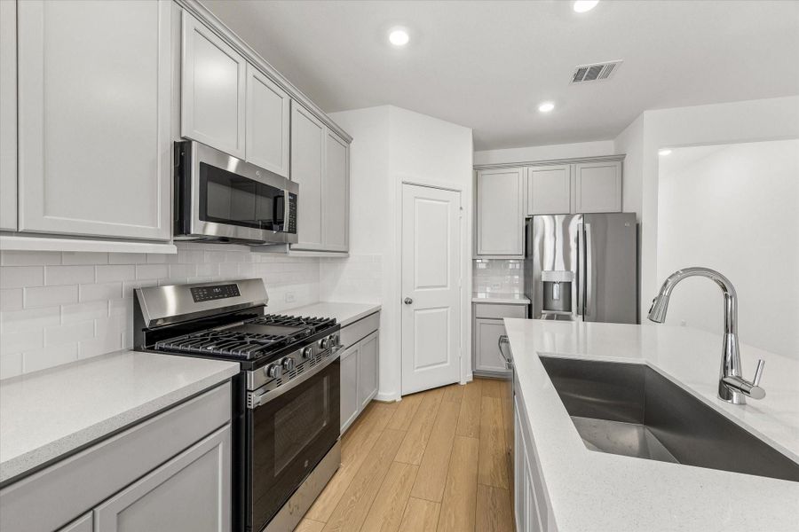 Furnished interior view inside a new home in Bridge Creek 45s and 50s, Cypress (Image 15).