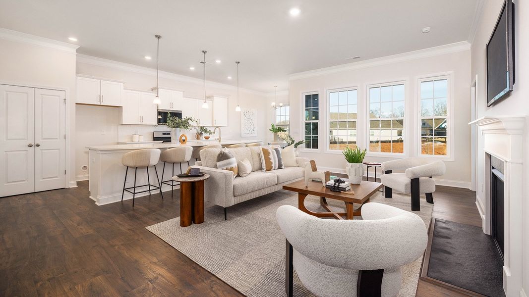 Representative furnished interior of a home built from the Azalea by D.R. Horton in Reserve at Tap Root Farms, Fletcher (Image 17). Representative furnished interior of a home built from the Azalea by D.R. Horton in Reserve at Tap Root Farms, Fletcher (Image 17).