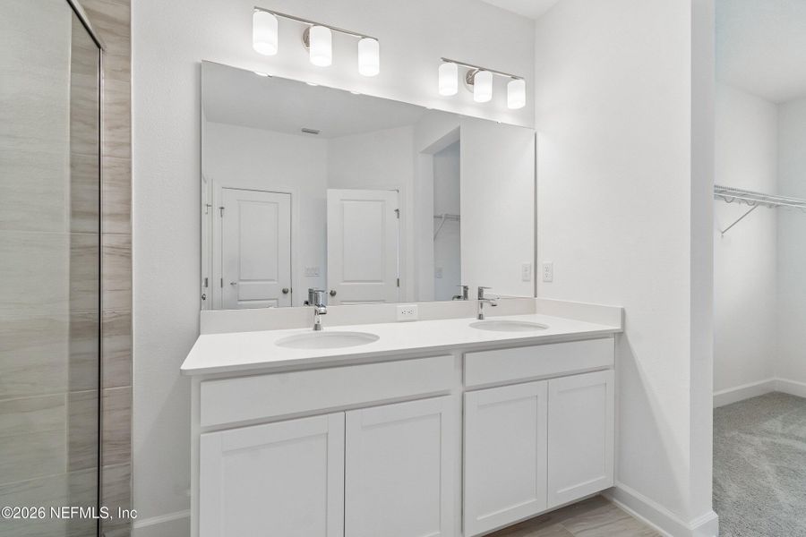 Furnished interior view inside a new home in Westerly Park at Wildlight – Overlook Collection, Yulee (Image 9). Furnished interior view inside a new home in Westerly Park at Wildlight – Overlook Collection, Yulee (Image 9).