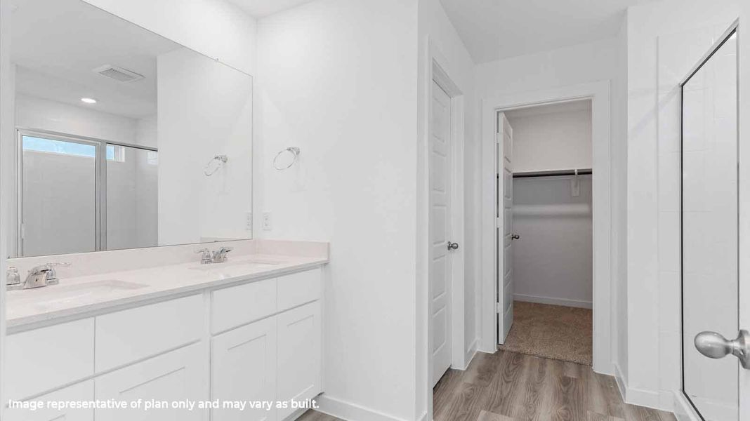 Furnished interior view inside a new home in Canterra Creek 45' and 50' Homesites, Iowa Colony (Image 6).