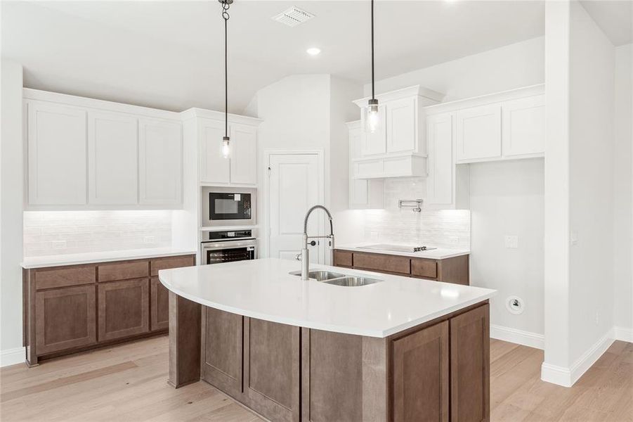 Furnished interior view inside a new home in Sunrise at Garden Valley, Waxahachie (Image 9).