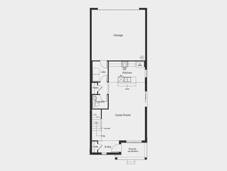 2D floor plan layout for the 1719 by KB Home in Cypress Bluff I, Groveland, FL (Image 3). 2D floor plan layout for the 1719 by KB Home in Cypress Bluff I, Groveland, FL (Image 3).