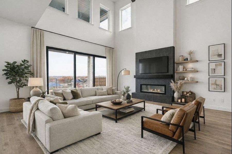 Furnished interior view inside a new home in Timberbrook, Justin (Image 10).