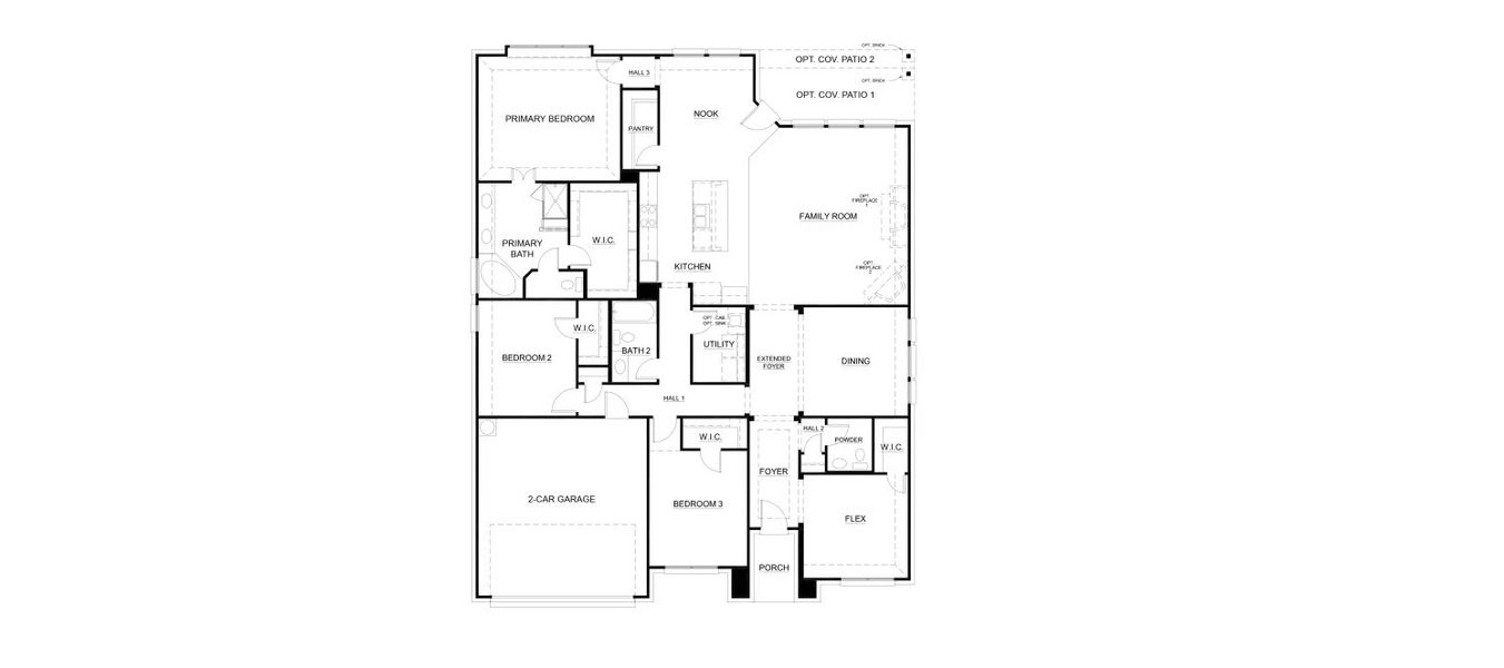 2D floor plan layout of this home in Mockingbird Hills, Joshua, TX (Image 3). 2D floor plan layout of this home in Mockingbird Hills, Joshua, TX (Image 3).