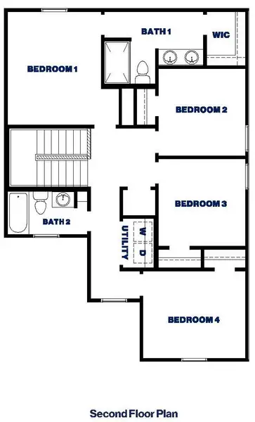 2D floor plan layout of this home in McCrorey Trails, Conroe, TX (Image 3). 2D floor plan layout of this home in McCrorey Trails, Conroe, TX (Image 3).