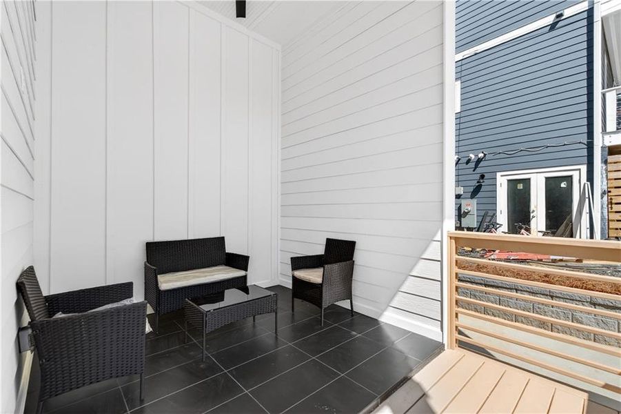 Exterior details and patio area of a home in , Atlanta (Image 4).