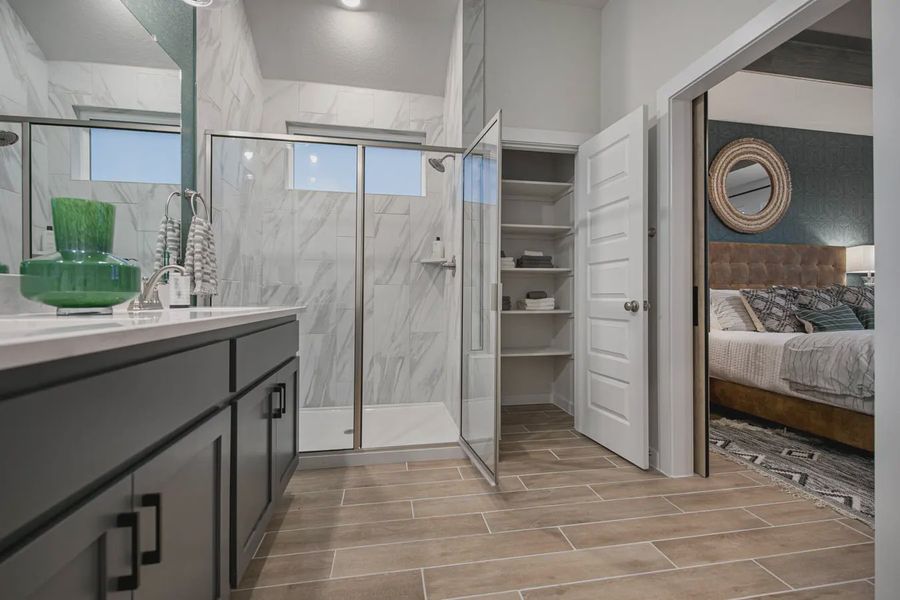 Furnished interior view inside a new home in Stream Waters, Buda (Image 14).