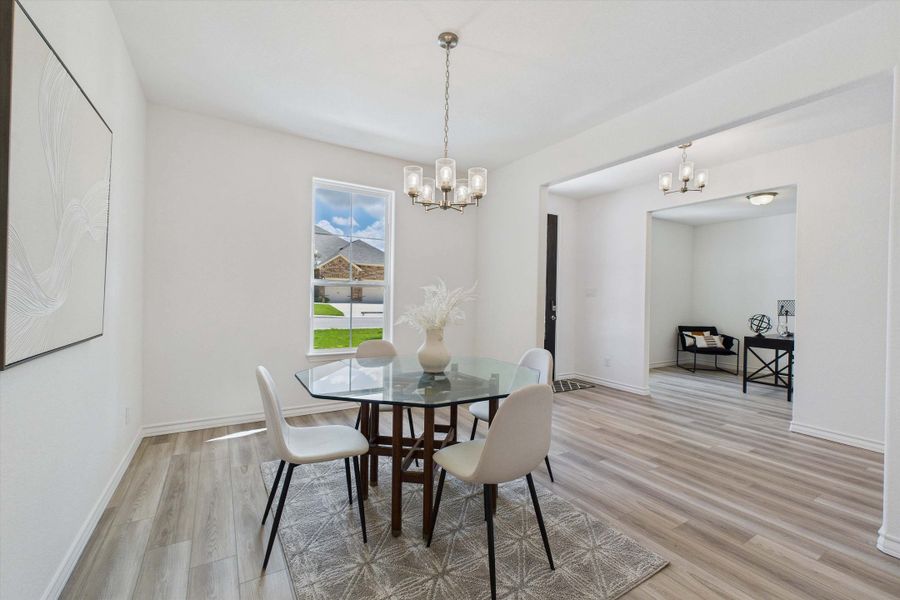 Representative furnished interior of a home built from the The Danbury I by Davidson Homes LLC in The Reserve at Potranco Oaks, Castroville (Image 15).