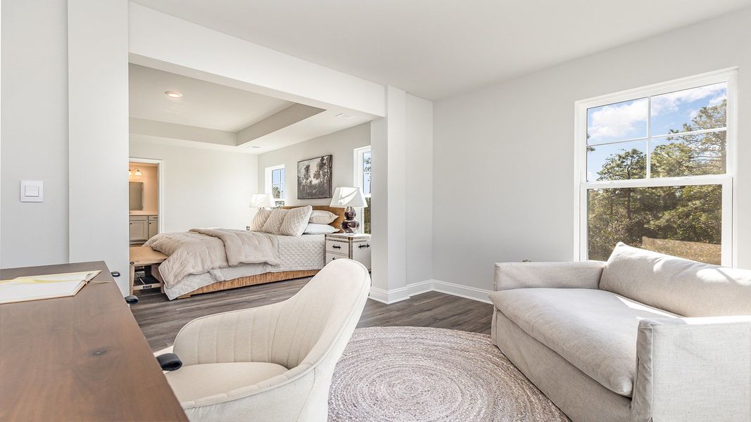 Furnished interior view inside a new home in The Forest at Black Bear, Loris (Image 14).