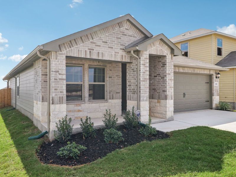 Front exterior of the Callaghan floorplan at a Meritage Homes community.