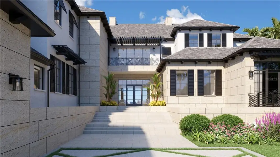 Front exterior of a new home in , Sarasota, FL, highlighting curb appeal (Image 9).