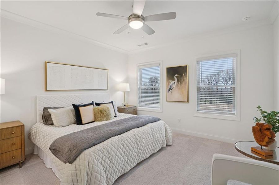 Furnished interior view inside a new home in Palisades Townhomes, Cumming (Image 19).