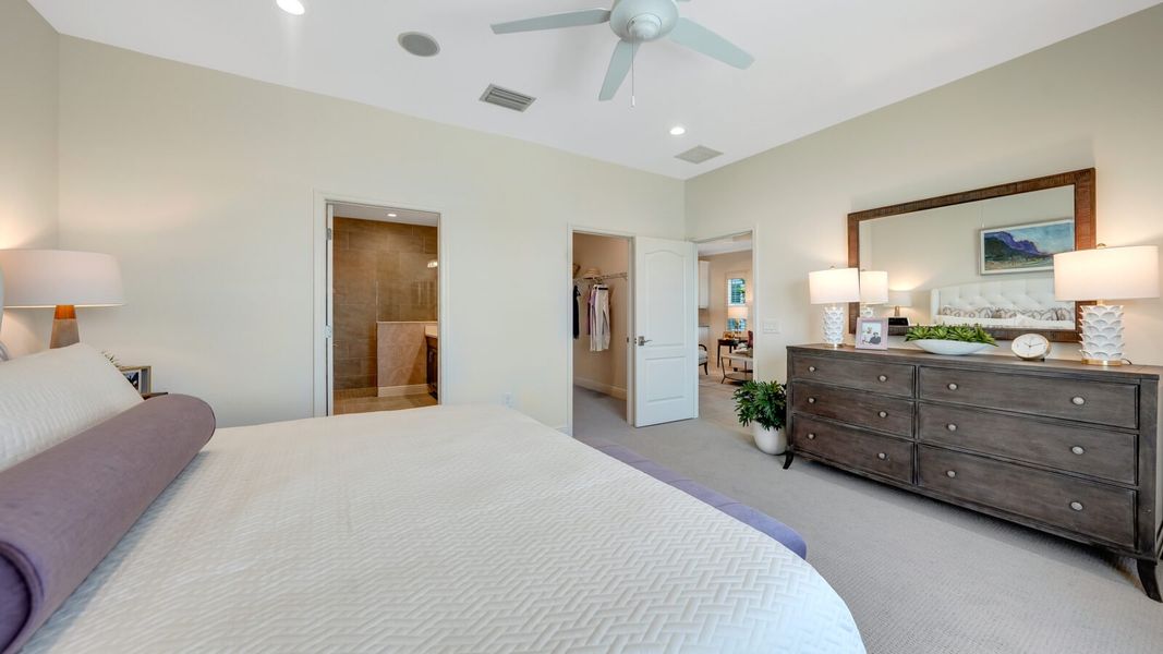 Representative furnished interior of a home built from the Dream 2 by Neal Communities in SkySail, Naples (Image 17).