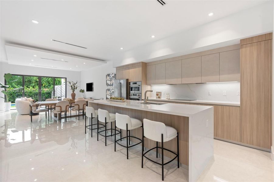 Furnished interior view inside a new home in , Miami (Image 12).