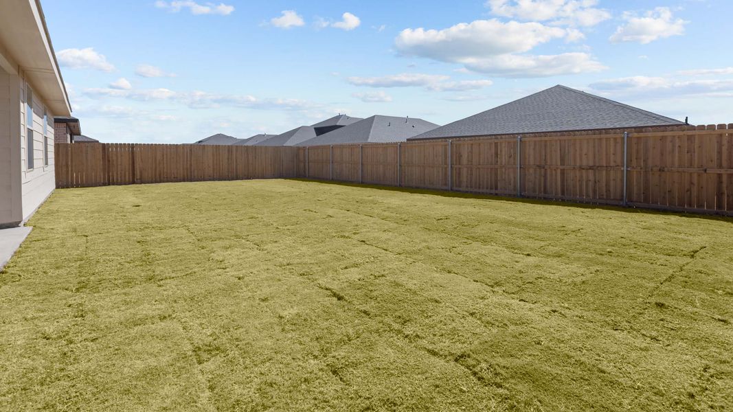 Representative exterior photo of a completed home built from the CAMDEN by D.R. Horton in Homestead at Parks Bell Ranch, Odessa, TX (Image 5).
