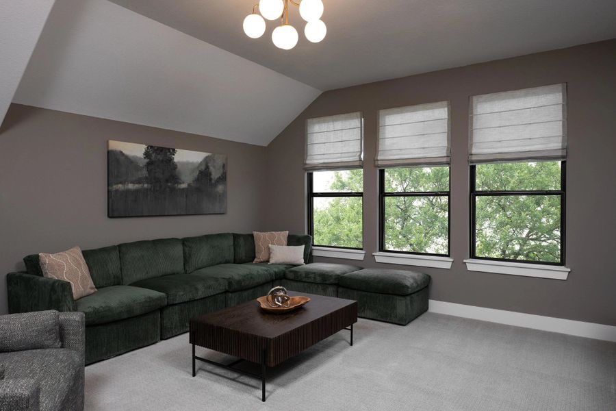 Representative furnished interior of a home built from the Aubrey by Ashton Woods in Ashland, Angleton (Image 12).