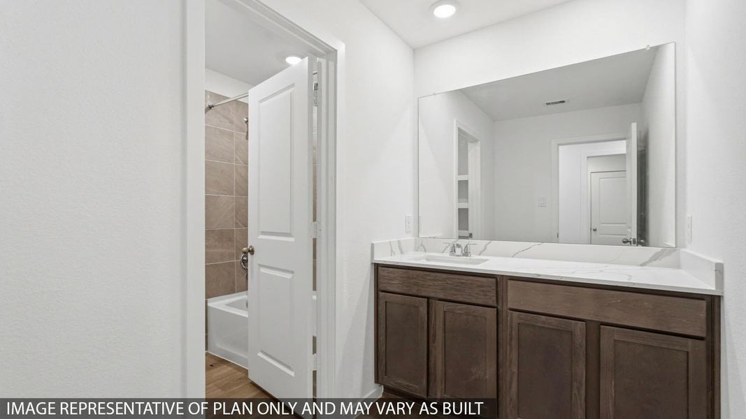 Furnished interior view inside a new home in Cypress Green, Tomball (Image 4).