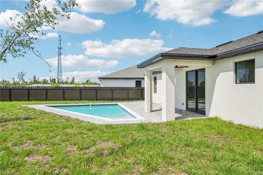 Exterior details and patio area of a home in , Cape Coral (Image 29).