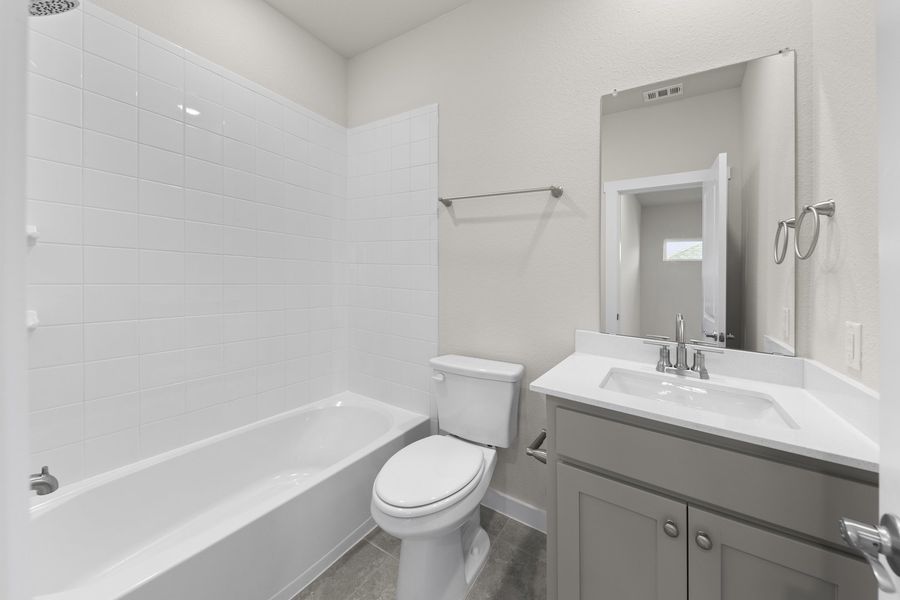 Furnished interior view inside a new home in Willow Grove Single-Family Homes, Melissa (Image 13). Furnished interior view inside a new home in Willow Grove Single-Family Homes, Melissa (Image 13).