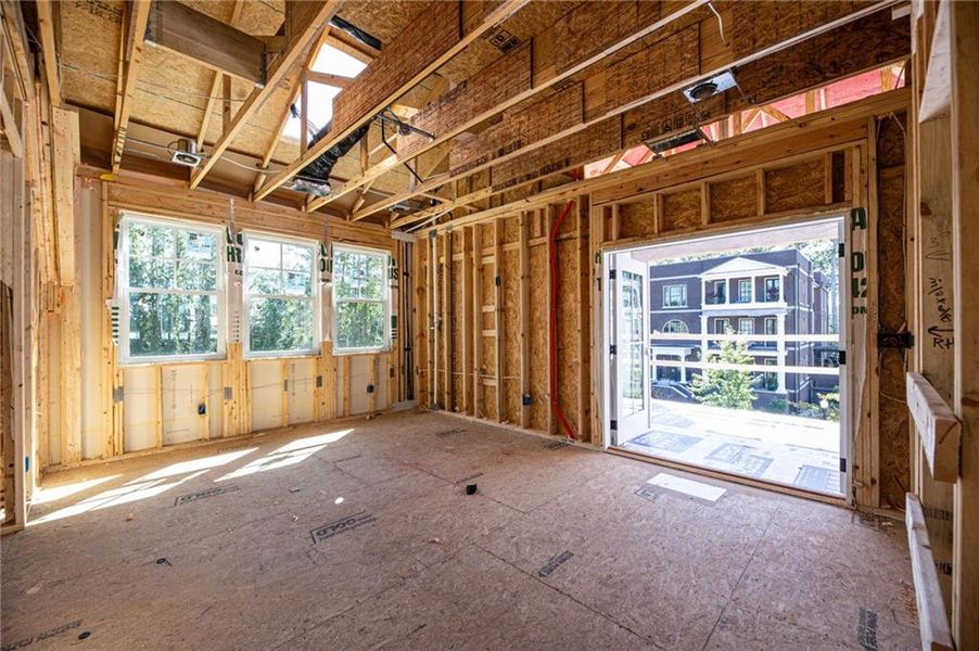 In-progress construction of a new home in , Alpharetta, GA (Image 30).