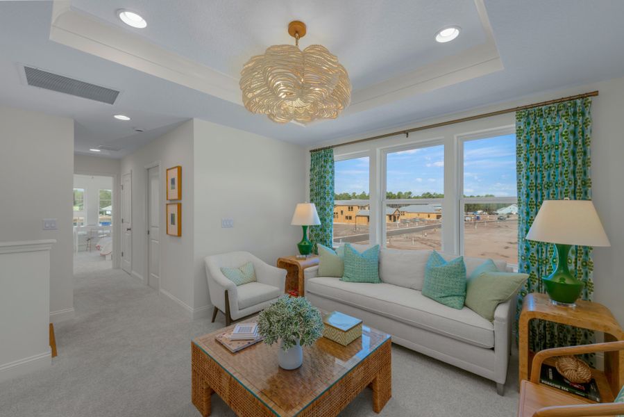Representative furnished interior of a home built from the Liberty by Riverside Homes in Mariposa at EverRange, Jacksonville (Image 11).