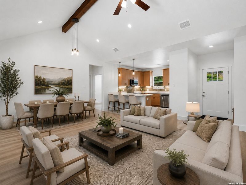 Furnished interior view inside a new home in , Kerrville (Image 13).