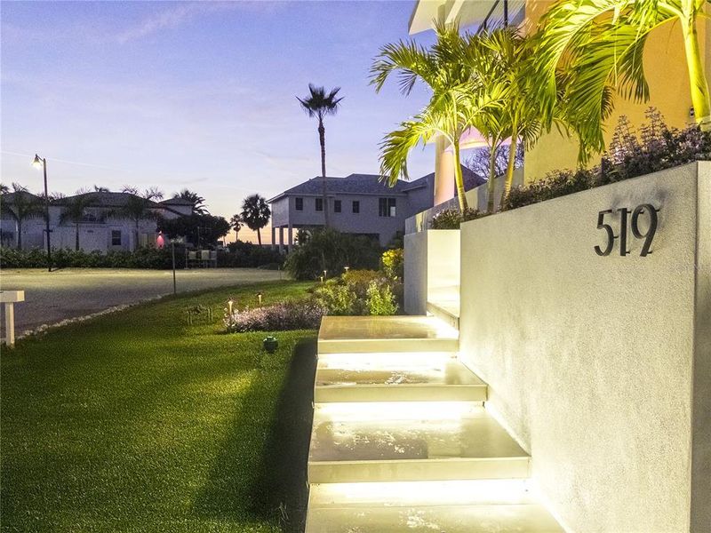 Exterior details and patio area of a home in , Longboat Key (Image 38). Exterior details and patio area of a home in , Longboat Key (Image 38).