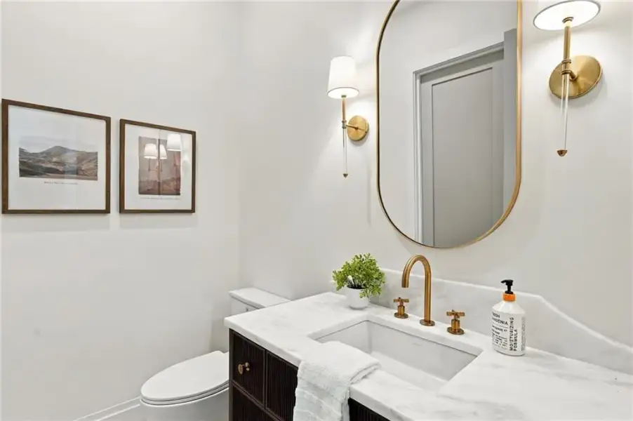 Furnished interior view inside a new home in , Atlanta (Image 12).