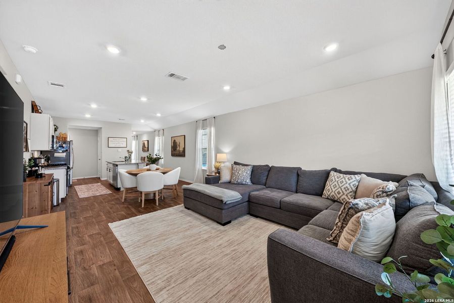 Furnished interior view inside a new home in Preserve at Medina, Von Ormy (Image 6).