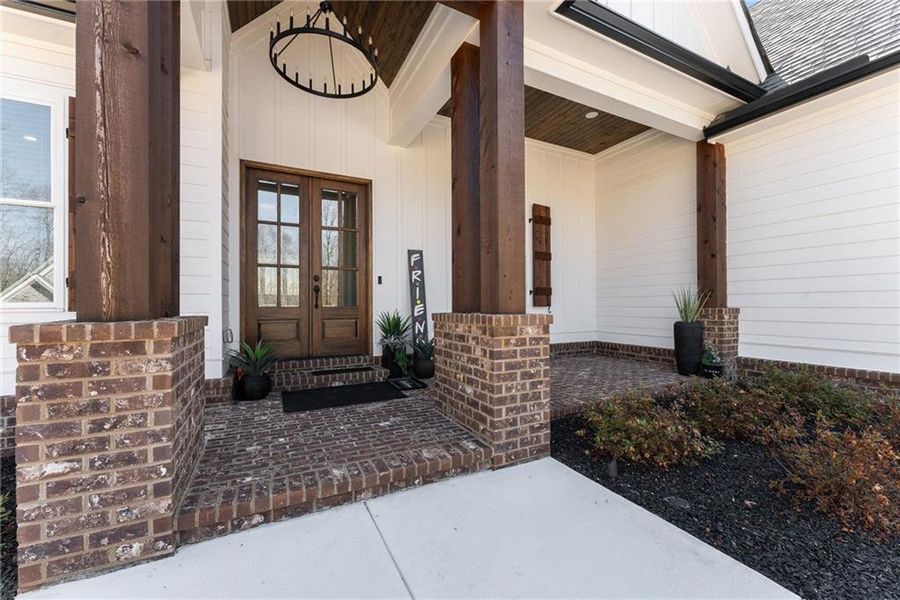 Exterior details and patio area of a home in , Cleveland (Image 40).