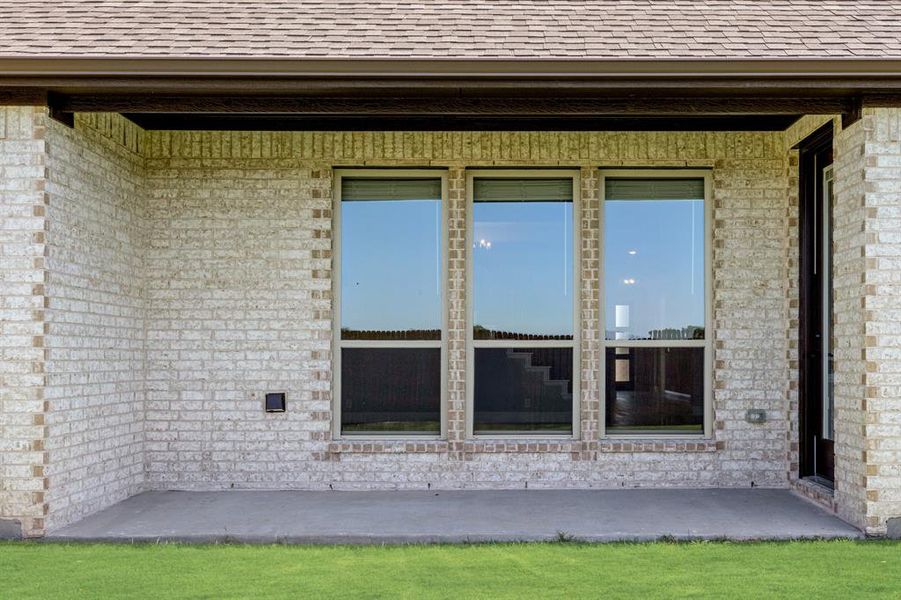 Front exterior of a new home in Timberbrook 3B-4A, Justin, TX, highlighting curb appeal (Image 1). Front exterior of a new home in Timberbrook 3B-4A, Justin, TX, highlighting curb appeal (Image 1).