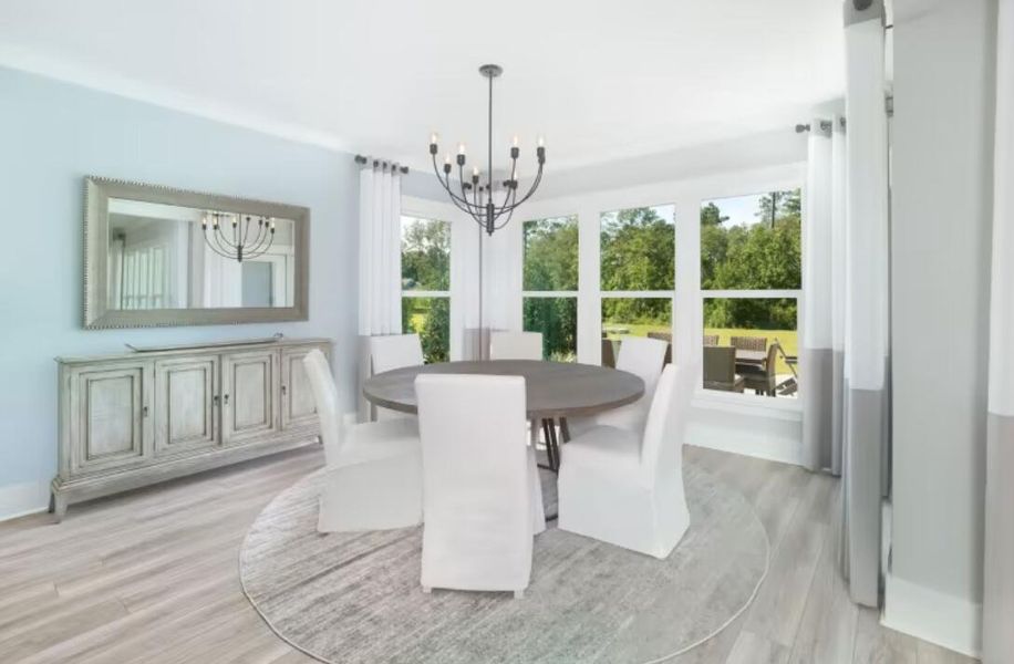 Furnished interior view inside a new home in Sea Island Preserve, Johns Island (Image 5).