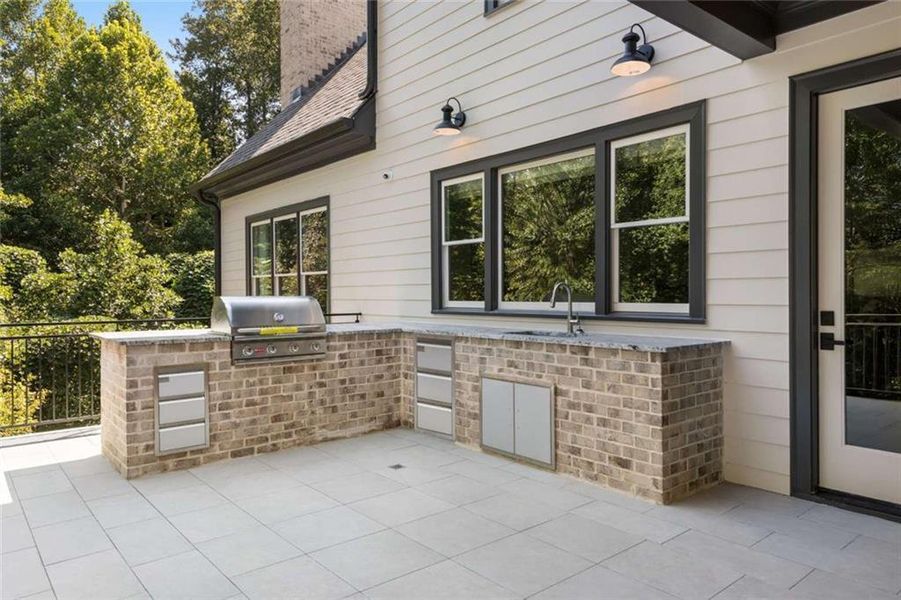 Exterior details and patio area of a home in , Alpharetta (Image 39). Exterior details and patio area of a home in , Alpharetta (Image 39).