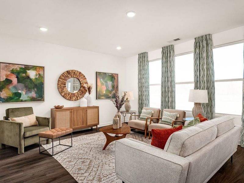Furnished interior view inside a new home in Sage Farms, White House (Image 10).