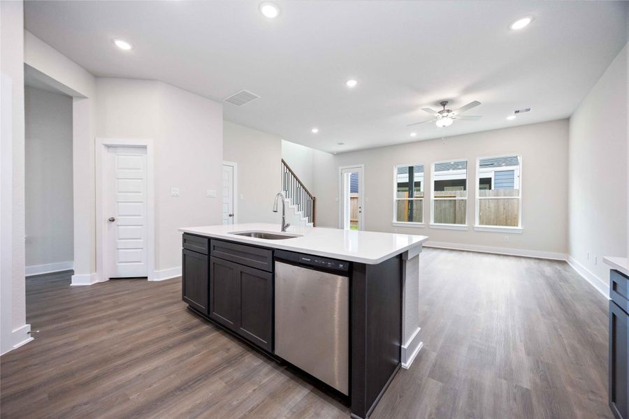 Furnished interior view inside a new home in Alicante, Houston (Image 6). Furnished interior view inside a new home in Alicante, Houston (Image 6).